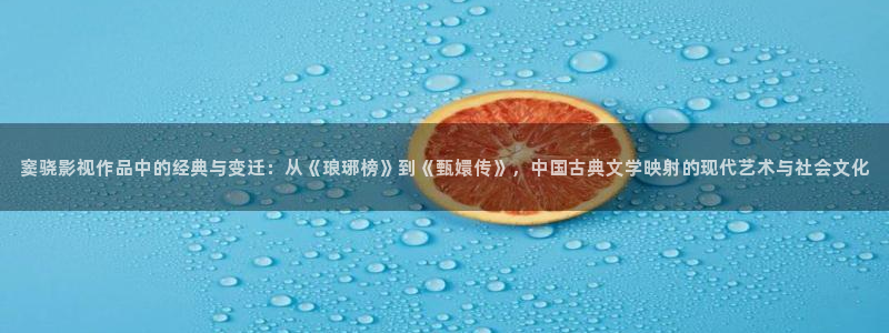 金牌影视电视剧在线观看免费：窦骁影视作品中的经典与变迁：从《琅琊榜》到《甄嬛传》，中国古典文学映射的现代艺术与社会文化